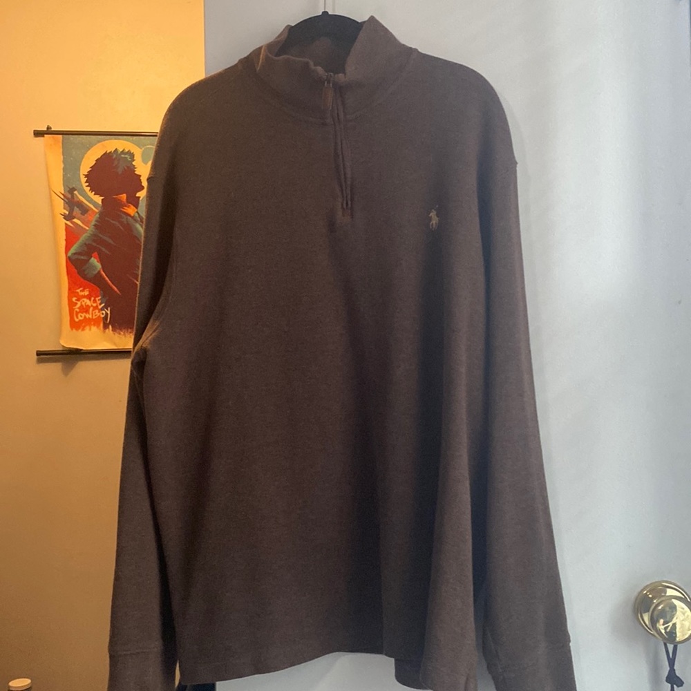 Brown Quarter zip